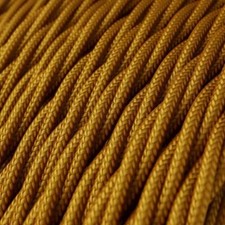3 Core Braided Twisted Fabric Electrical Flex Cable Coloured 0.75mm 1m