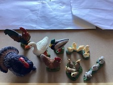 Schleich Turkey, Rooster, Hen, Duck, Goose  + 3 sets of chicks