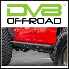DV8 Offroad SRGL-02 Rock Sliders w/Steps fit 2020-2025 Jeep Gladiator JT
