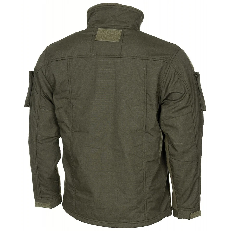 Trekking Fleece-Jacke, "Combat", oliv Wandern Jagd Outdoor Camping  grün - Bild 2 von 3