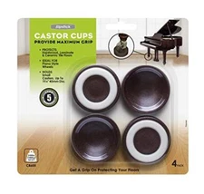 Set of 4 Piano Caster Cups Floor Protectors Upright Piano Coasters Pads