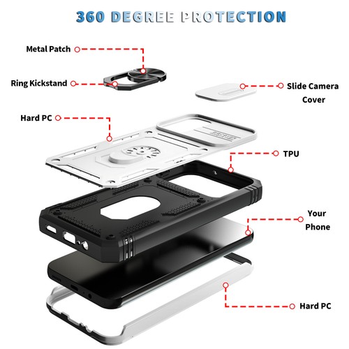 For Samsung Galaxy A15 A35 A25 A54 Heavy Duty Phone Case + Screen Protector - Picture 3 of 96