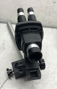 BAUSCH-amp-LOMB-0-5X-MICROSCOPE-HEAD-AND-HOLDER-10X-WIDE-FIELD-EYE-PIECES