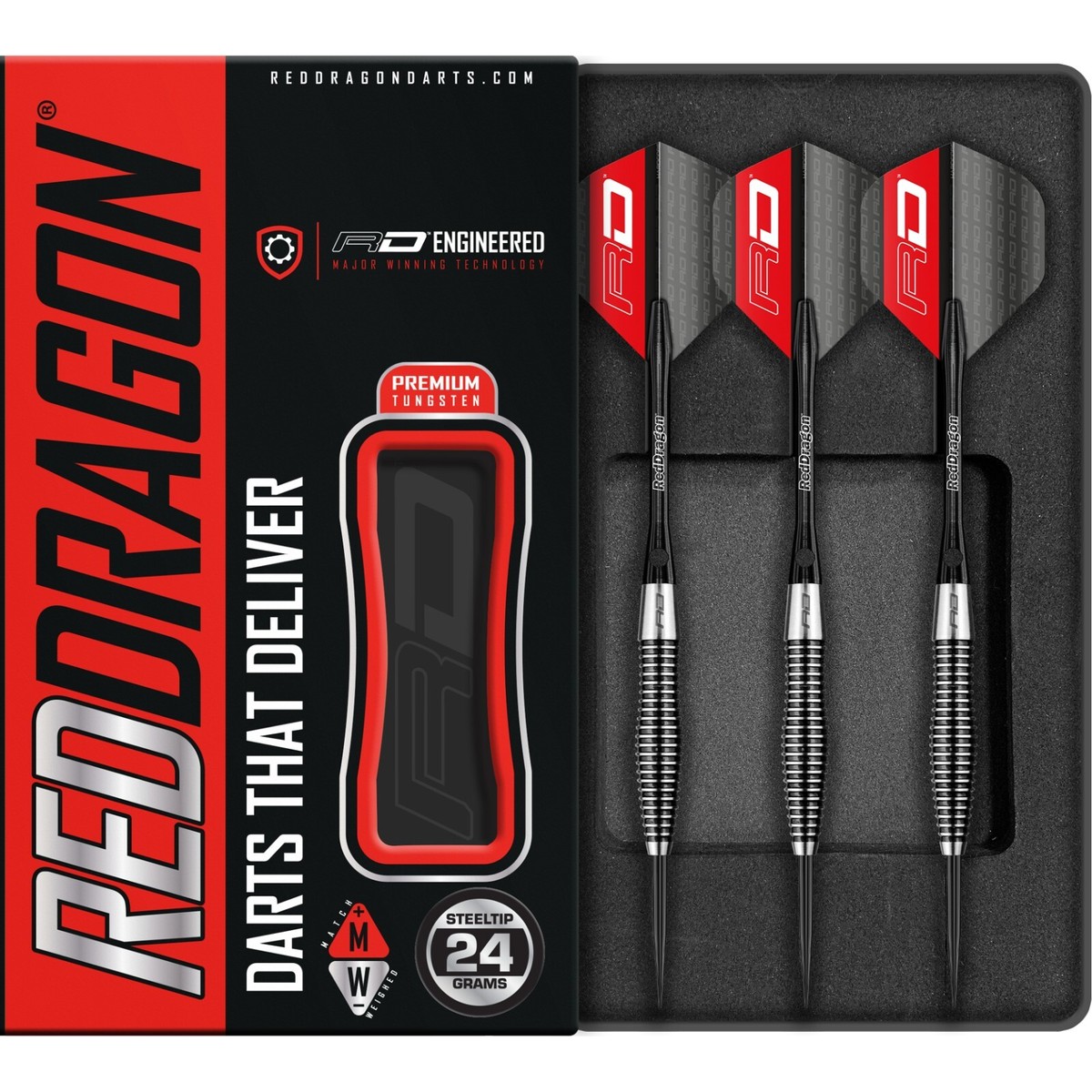 RED DRAGON Lethal Magic Tungsten Steeltip Darts Set 21g,24g,25g