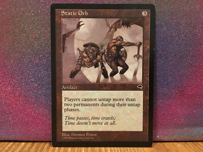 MTG Static Orb Tempest - Lightly Played LP/MP - Rare Magic The Gathering