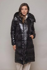 Rino & Pelle Women's Joia Long Padded Coat - Black
