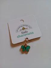 Doodlebug Collectable Charm Little Charmers Green Butterfly