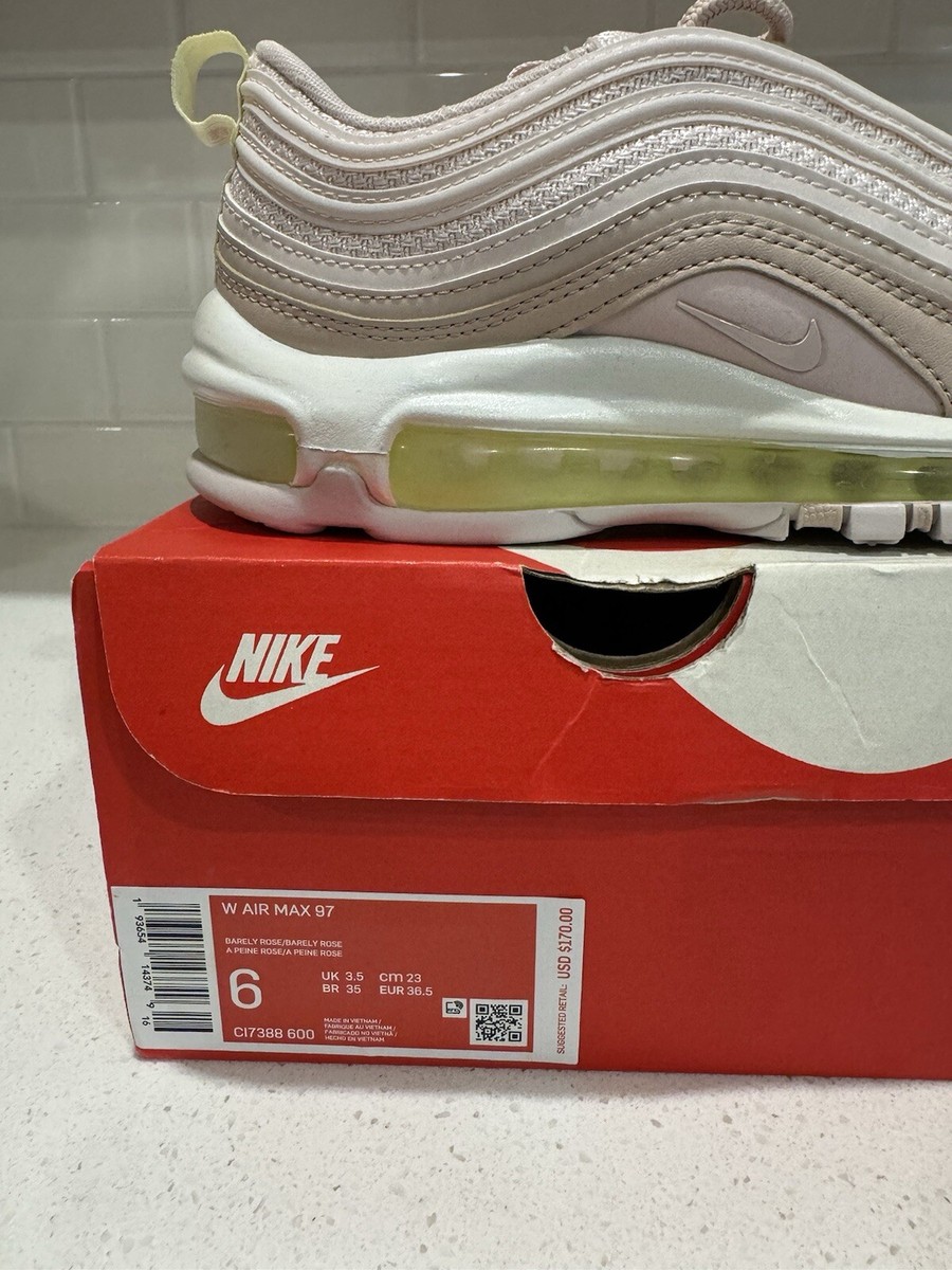 Size 6 - Nike Air Max 97 Barely Rose Volt W for sale online