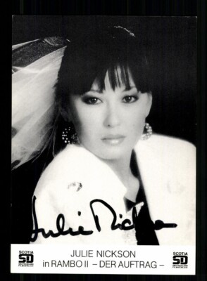 Julia Nickson Rambo II Autogrammkarte Original Signiert # BC 217070