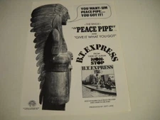 B.T. EXPRESS You Want-Um Peace Pipe... You Got It RARE 1975 CB Promo Poster Ad
