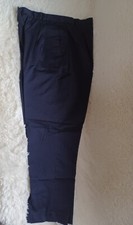 Women's Navy Blue Lands End SIZE 14 Regular Lined Pleated Dress Pants
