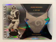 2005 Leaf Certified CS black MARC BULGER #d 4/10! St. Louis Rams