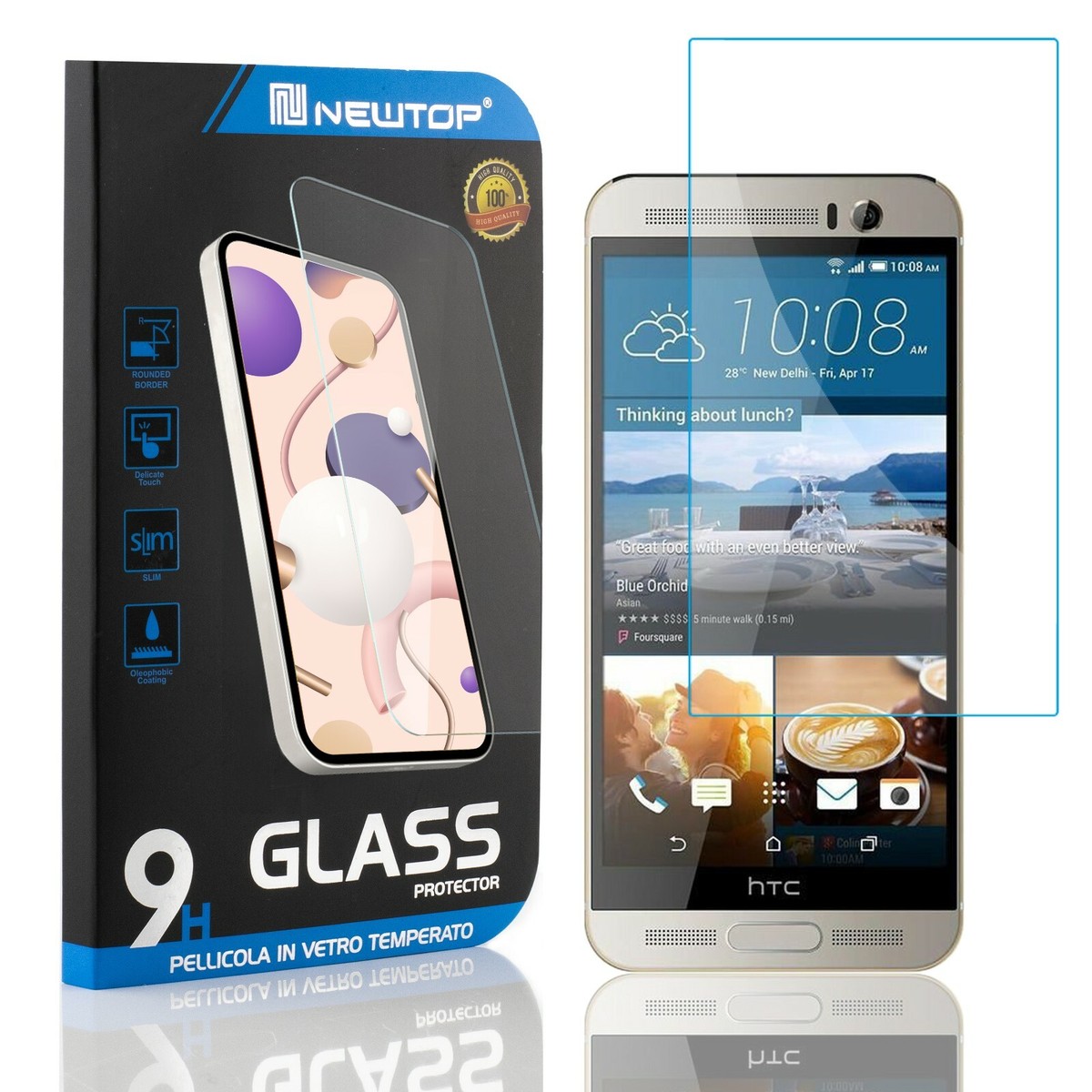 Nandu Pellicola Protettiva ZenGlass Per HTC One M9, Flessibile E Anti-Impronta, Durezza 9H, Made In Germany