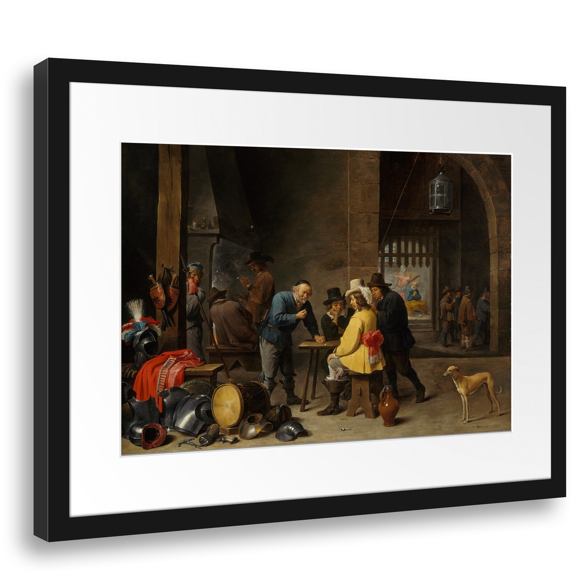 Partie de cartes dans une hôtellerie - Musée de Grenoble