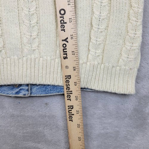 Vintage Gap Denim Jacket Girls XL Jean Floral Embroidery Knit Coat Kids Youth - Picture 6 of 7