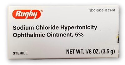RUGBY Sodium Chloride Eye OINTMENT 5% 3.5gm --