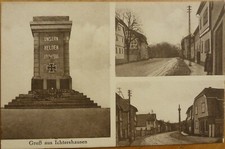 Gruß aus Ichtershausen ca. 1920 Kriegerdenkmal Amt Wachsenburg Arnstadt Ilmenau