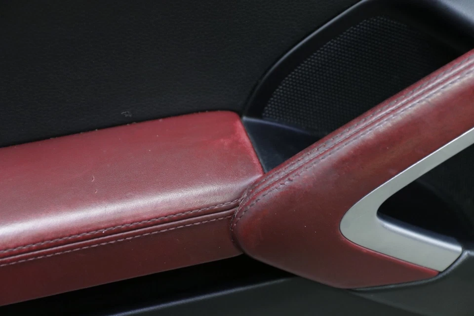 Tarjetas de asientos y puertas de cuero negro y rojo Porsche 982 718 Cayman 2017-2024 OEM Foto 4 de 4