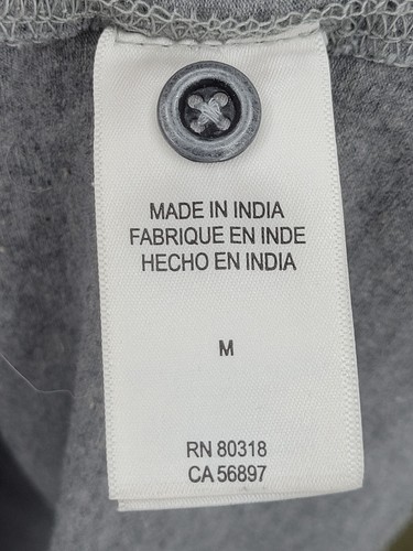 Camisa Lucky Brand Para Hombre Gris Mediana Verde Manga Raglán Cuello Redondo Informal Exterior - Imagen 4 de 9