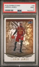 2016 Panini Studio  LeBron James  PSA 9  Los Angeles Lakers