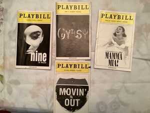Lot of 4 Broadway Musicals Playbills from 2003.