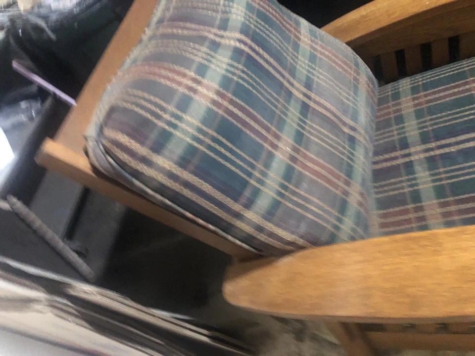 Vintage FLEX STEEL Mission Oak Reclining Chair 3 Positions, SteelCase FlexSteel  - Image 3 of 4