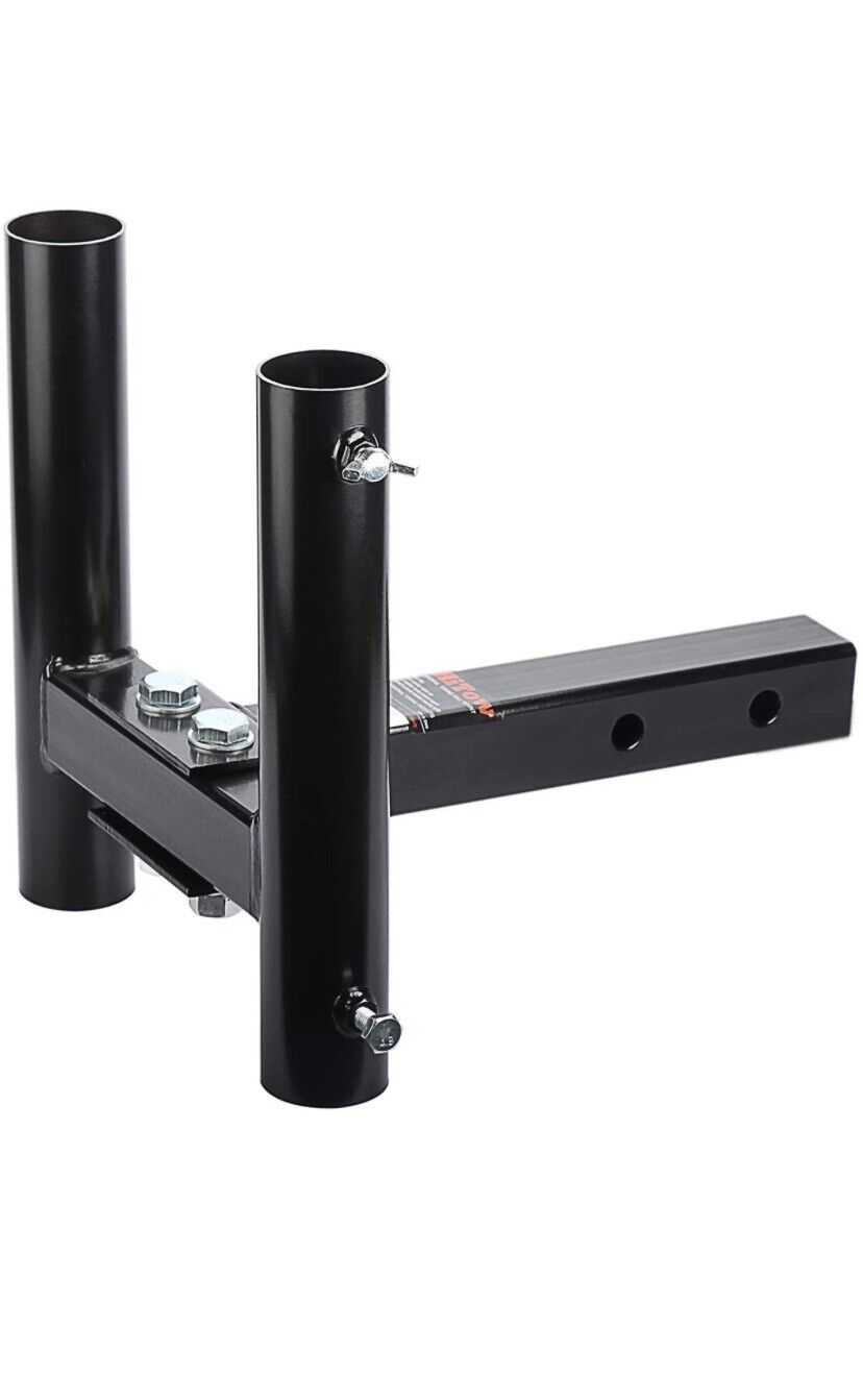 Hitch Mount Dual Flagpole Holder for 2