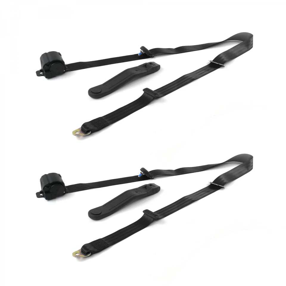 Kit de cinto de segurança AMC Gremlin 1970 - 1979 padrão 3pt BK balde retrátil - 2 cintos - Imagem 2 de 2