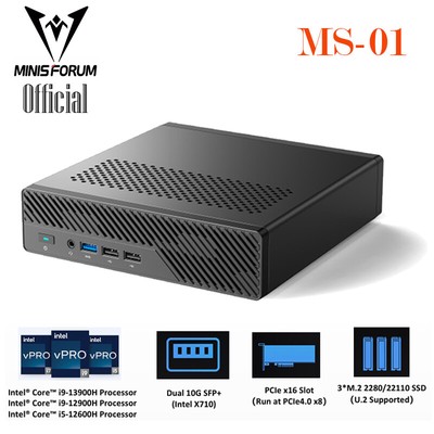 MINISFORUM MS-01 Core i9/i5 MINI NUC PC 16G/32GB RAM Gaming PC MINI Workstation