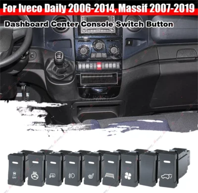 Schalter Mittelkonsole Drucktaste Knopf Für Iveco Daily 2006–2014 Massif 07-11 - Bild 1 von 4