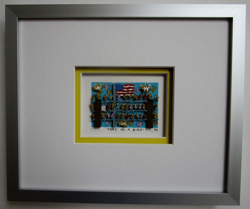 JAMES RIZZI **** 3D FREE AS A BIRD AUS 1990 *** HANDSIGNIERT GERAHMT ! RARITÄT ! - Bild 2 von 2
