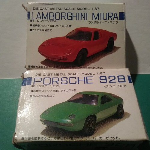 MASUDAYA ESCALA 1:87 HO 2" COUNTACH, MIURA O PORSCHE 928 MODELO FUNDIDO A PRESIÓN NUEVO SIN USAR, EN CAJA - Imagen 5 de 11