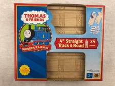 Thomas  Friends 99905 4" Straight Track  Road, 4 Pcs LC99905 New in Box
