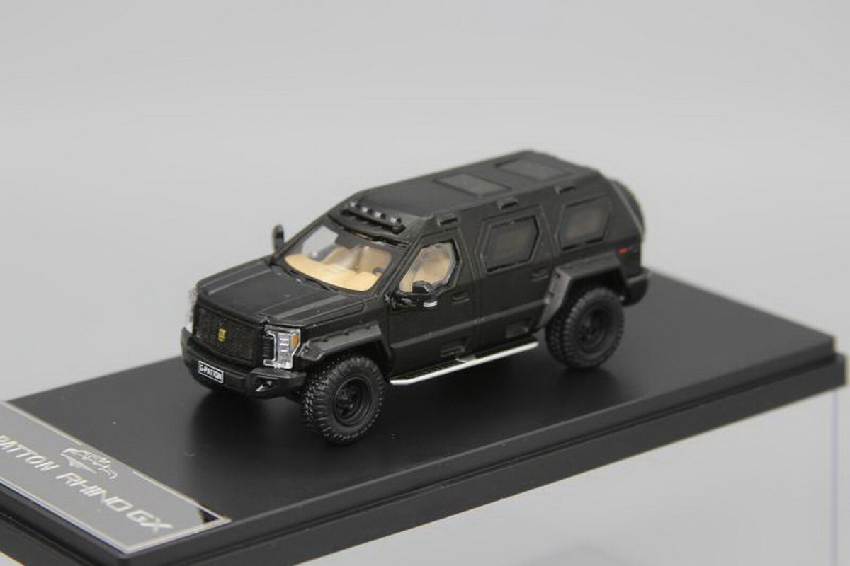 GCD 1/64 Scale G-Patton Rhino GX Black Diecast Model Collection