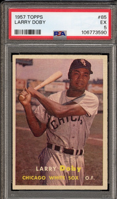 1957 Topps #85 Larry Doby - PSA EX 5 - Chicago White Sox - VSCARDS