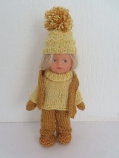 DERNIER vetement poupée mini-corolle 20cm 6pieces pull+chaussons+pantalon+moufle