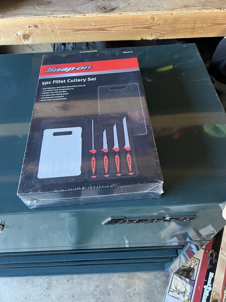 Snap On Tools 5PC Fillet Cutlery Fishing Set SSX24P118 BRAND NEW