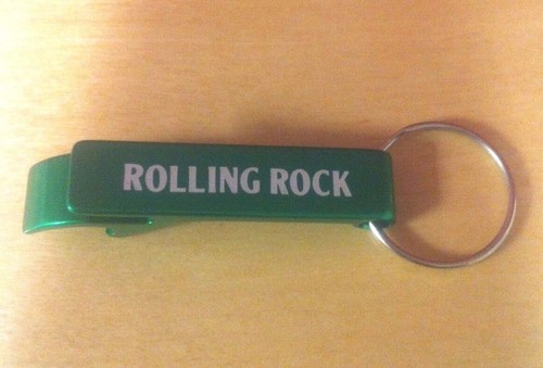 Rolling Rock Aluminum Bottle Opener Key Ring - Set of 3 - New & F/S Authentic RR - Picture 2 of 4