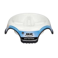 JW Pet Skid Stop Slow Feed Dog Bowls, Medium Size Assorted Colors