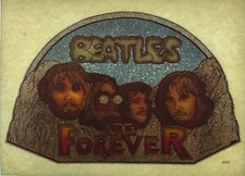 Original Vintage 1980 Beatles Are Forever John Lennon Glitter Iron On Transfer