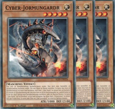 yugioh 3x Cyber-Jormungardr ALIN-DE026 Common 1Auflage Deutsch