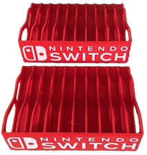  2 Nintendo Switch Game Case Holders Fits 10 Brand New