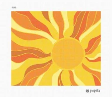 Sun Needlepoint Kit or Canvas
