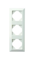 Rev-Ritter 0501038551 Standard Quadro 3-Fach Rahmen Steckdosenabdeckung Weiß,