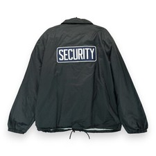 NWT National Patrol Security Jacket Men  s Large Snap Closure Front Blue