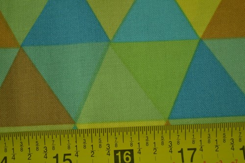 31" Long x 44", Bright Triangles on Quilt Cotton, Andover/Thomas Knauer, M6783 - Picture 3 of 6