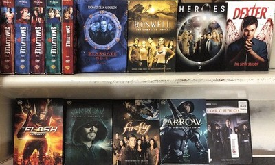 9 Superhero/supernatural series Roswell~Firefly~Arrow~Heroes~Flash~Stargate~To..