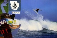 VOLCOM 2004 Bruce Irons surf HUGE air promotional poster Flawless NEW Old Stock