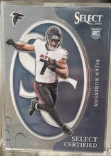 2023 Panini Select - Select Certified Rookies Bijan Robinson #CRO-BRO (RC)