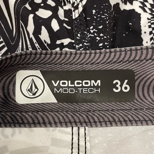 Volcom Board Shorts Mens 36 Black Mod Tech Drawstring Swim Lido Iconic NEW $60 - Bild 8 von 9